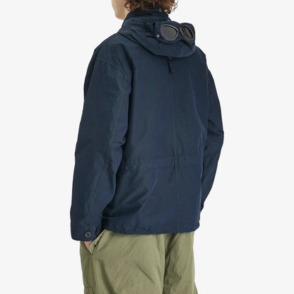 Cp Company 220A Goggle Jacket In Navy