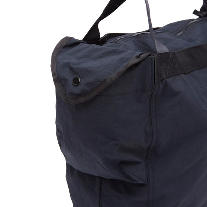 Cp Company Plain Paper Touch Zipped Logo Bag In Navy with Certilogo