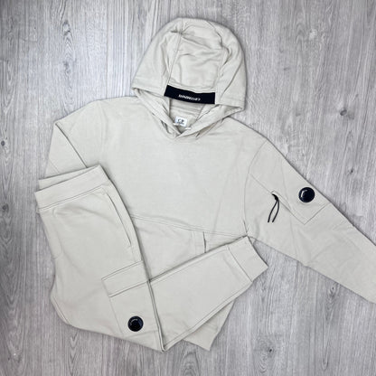 CP Company Raised Fleece Tracksuit - Silver Birch