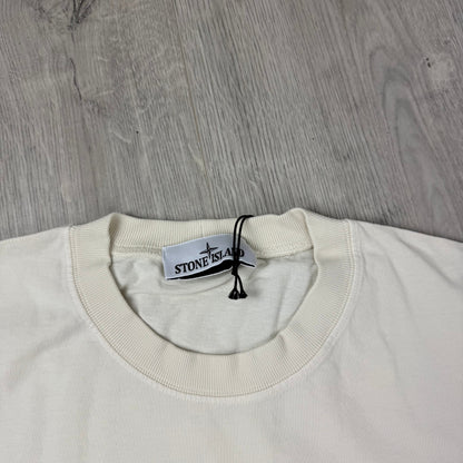 Stone Island Combed Organic Patch T-Shirt - Ivory