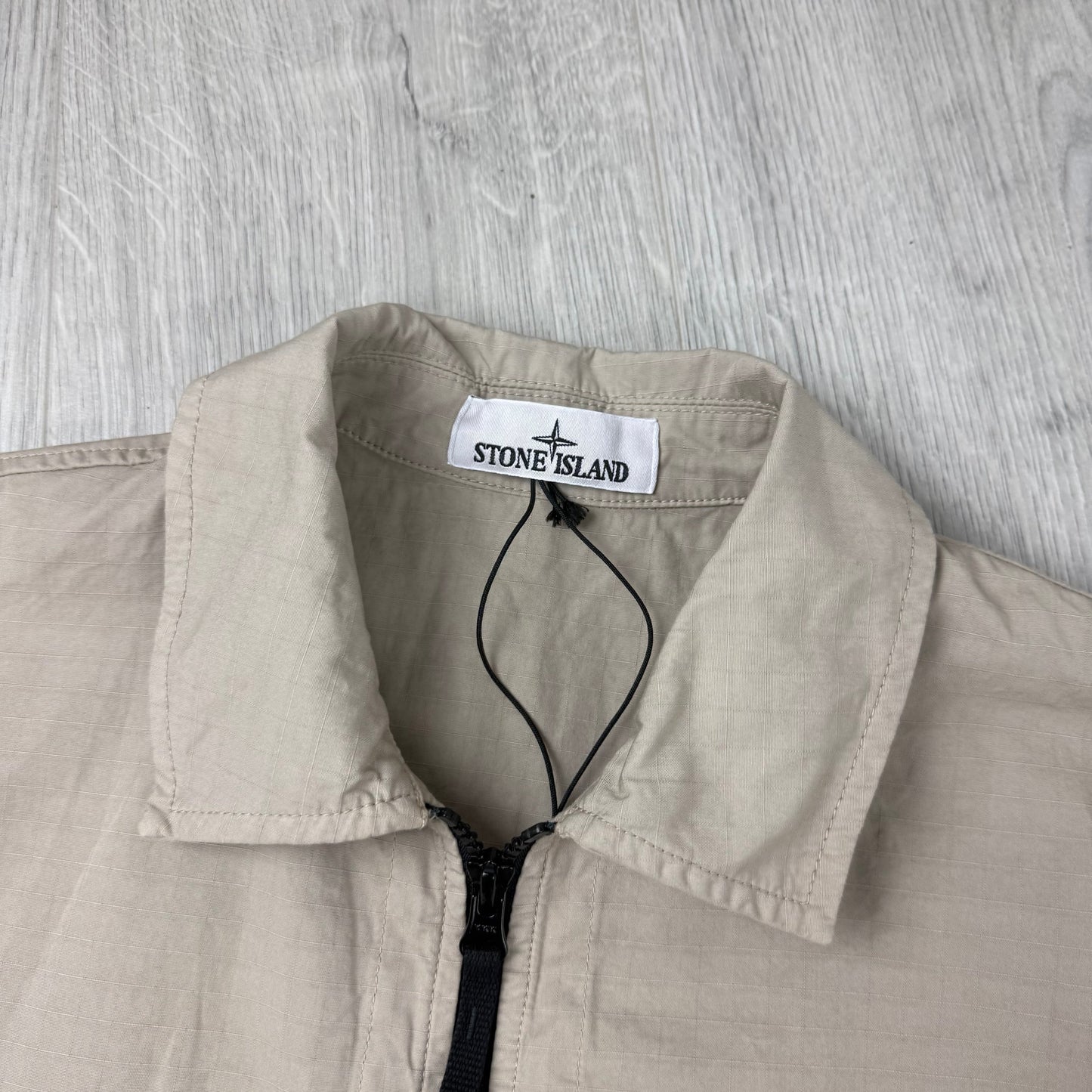 Stone Island Ripstop Zip Overshirt - Desert