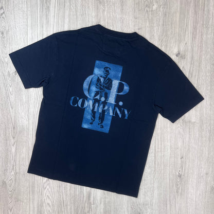 CP Company Striped T-Shirt - Navy