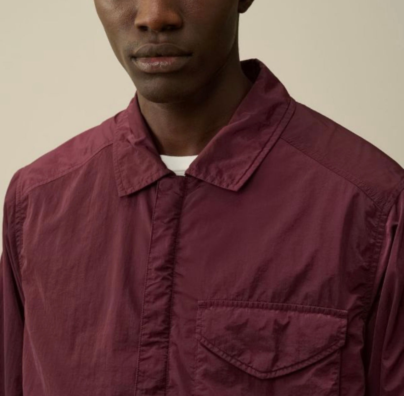 Cp Company 095A Chrome Lens Overshirt In Potent Purple