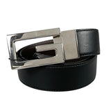 Load image into Gallery viewer, Gucci Square Leather Brown Black Belt Silver