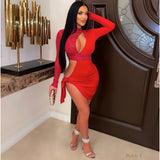 Load image into Gallery viewer, Adore tied dress (Red)