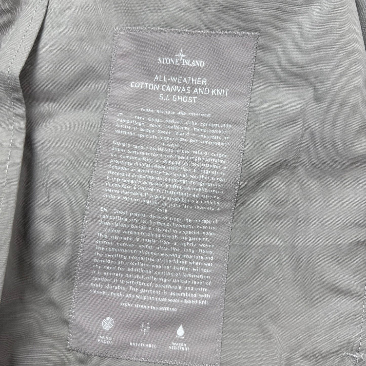 Stone Island Ghost Hybrid Knit Jacket - Dust Grey