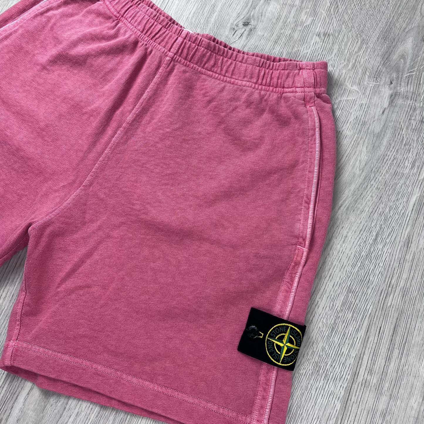 Stone Island Dyed Jersey Shorts - Oleander
