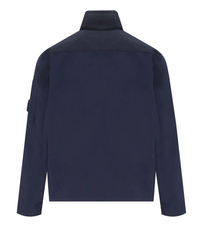 Cp Company Gd Shell Mixed Jacket In Navy