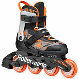 Load image into Gallery viewer, Rollerblade Microblade SL Black Orange Kids Skates
