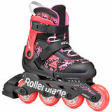 Load image into Gallery viewer, Rollerblade Microblade SL Black Coral Kids Skates
