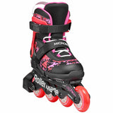 Load image into Gallery viewer, Rollerblade Microblade SL Black Coral Kids Skates