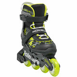 Load image into Gallery viewer, Rollerblade Microblade SL Black Lime Kids Skates