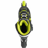 Load image into Gallery viewer, Rollerblade Microblade SL Black Lime Kids Skates