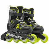 Load image into Gallery viewer, Rollerblade Microblade SL Black Lime Kids Skates
