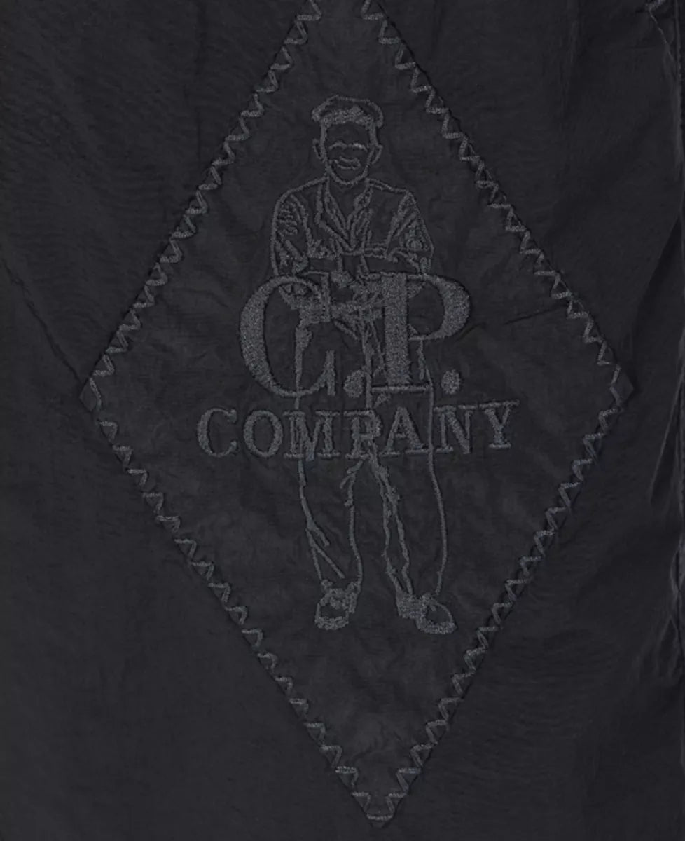 Cp Company Eco-Chrome British Sailor Swim Shorts In Navy With Certilogo