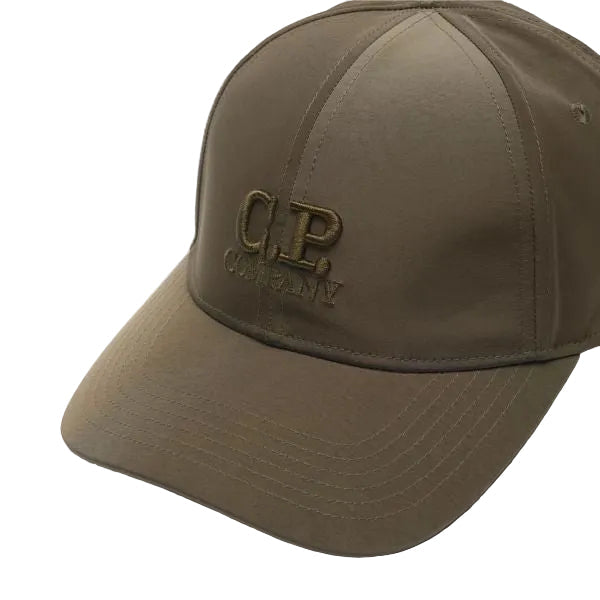 Cp Company Chrome-R Logo Baseball Cap in Ivy Green