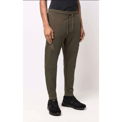Cp Company 084A Diagonal Raised Joggers In Ivy Green