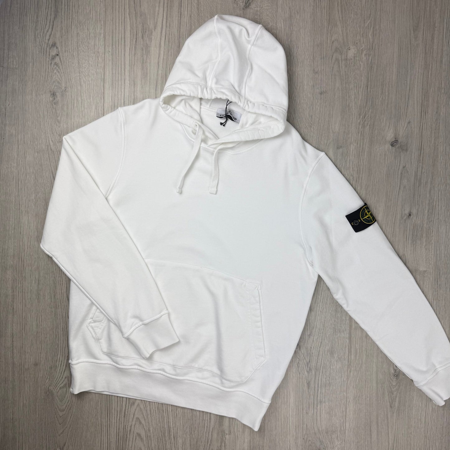 Stone Island Dyed Hoodie - White