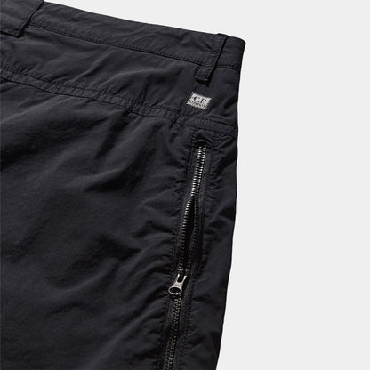 Cp Company 111A 50 Fili Lens Cargo Shorts In Black