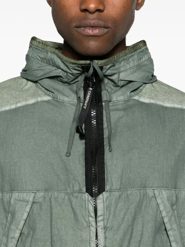 Cp Company 50 Fili Gum Mixed Goggle Jacket In Agave Green