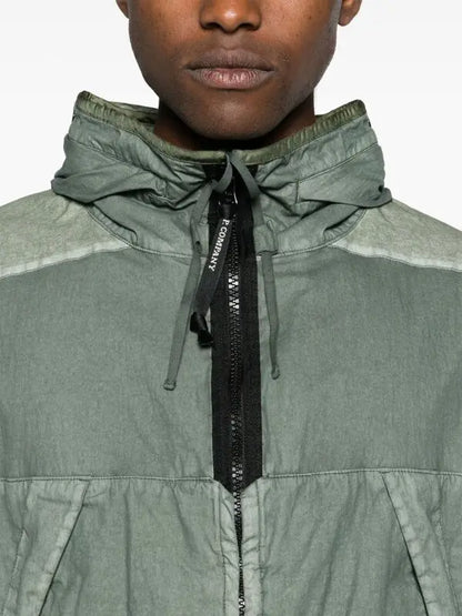 Cp Company 50 Fili Gum Mixed Goggle Jacket In Agave Green