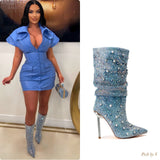 Load image into Gallery viewer, Nyza leather mini dress (Blue)