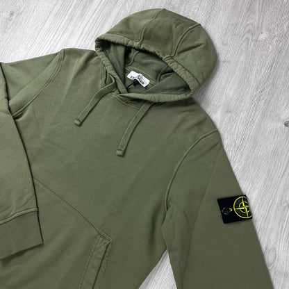 Stone Island Dyed Hoodie - Military