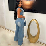Load image into Gallery viewer, Ola denim jumpsuit