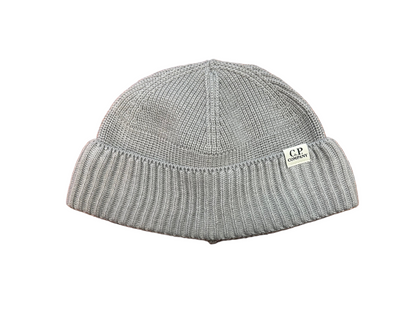 Cp Company Fisherman Beanie In Grey