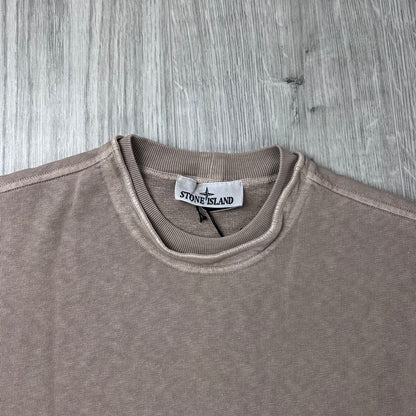 Stone Island Malfilé 'Old' Sweatshirt - Desert
