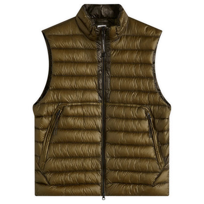 Cp Company 201A D.D Shell Lens Down Gilet In Ivy Green