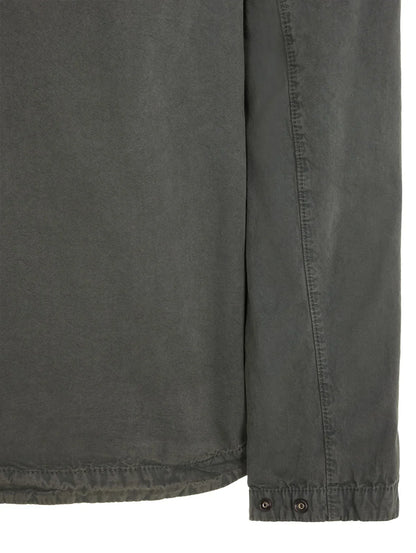 Stone Island Garment Dyed Overshirt Musk Green