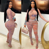 Load image into Gallery viewer, Remy leggings set (Nude multi)