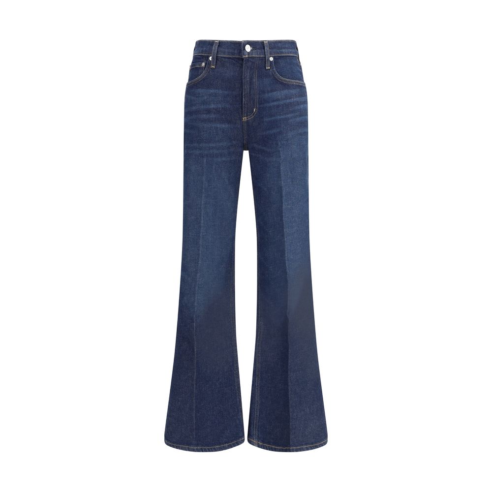 Citizens of Humanity Blue Cotton Flared Jeans