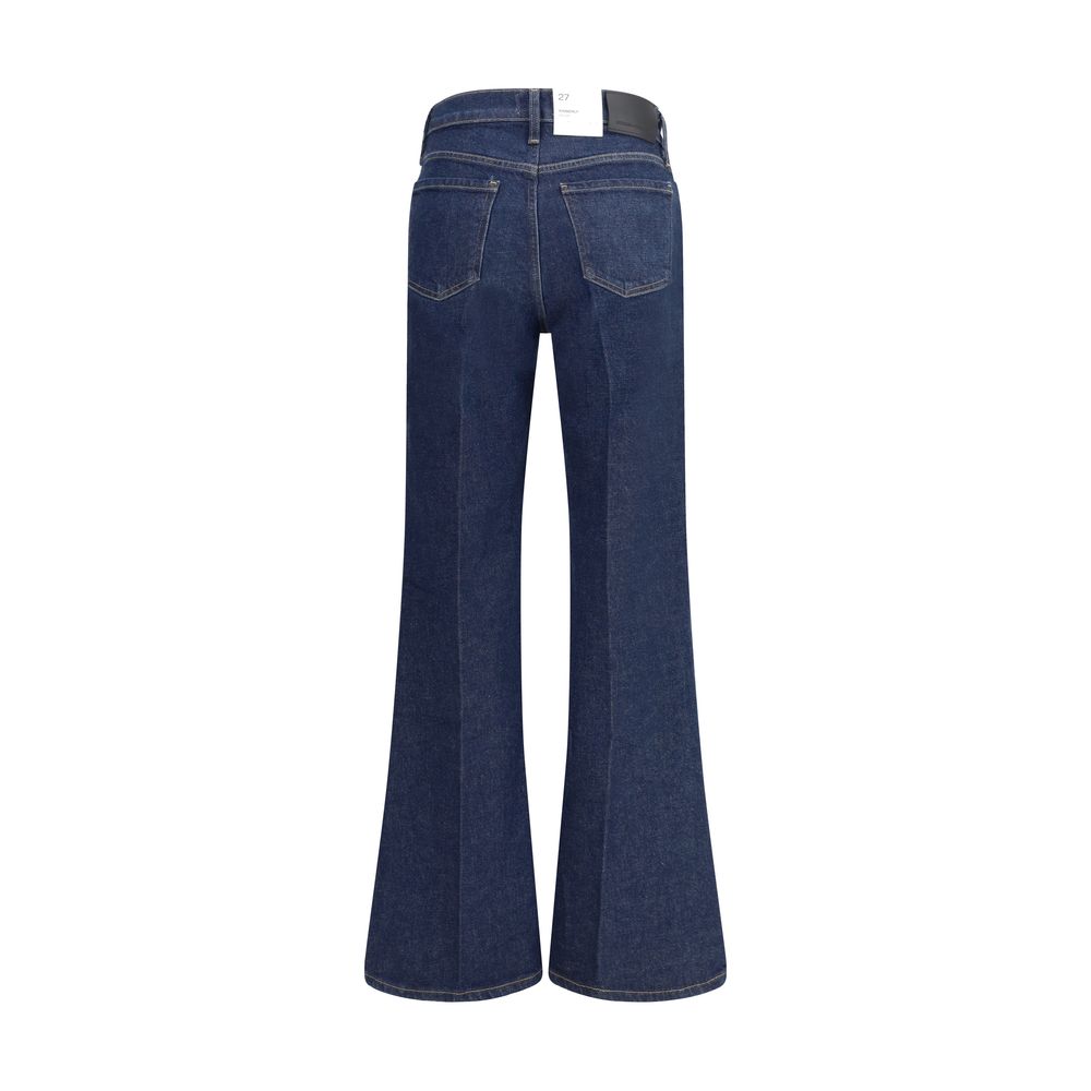 Citizens of Humanity Blue Cotton Flared Jeans