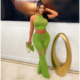 Load image into Gallery viewer, Kaoba knit pants set (Green)