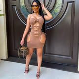 Load image into Gallery viewer, Melila slit dress (Mocha)