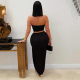 Load image into Gallery viewer, Sashi skirt set (Black/gold)