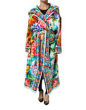 Load image into Gallery viewer, Dolce &amp; Gabbana Multicolor Floral Print Belted Bathrobe Coat Jacket