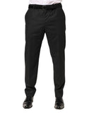 Load image into Gallery viewer, Dolce &amp; Gabbana Black Cotton Mid Waist Dress Trouser Pants