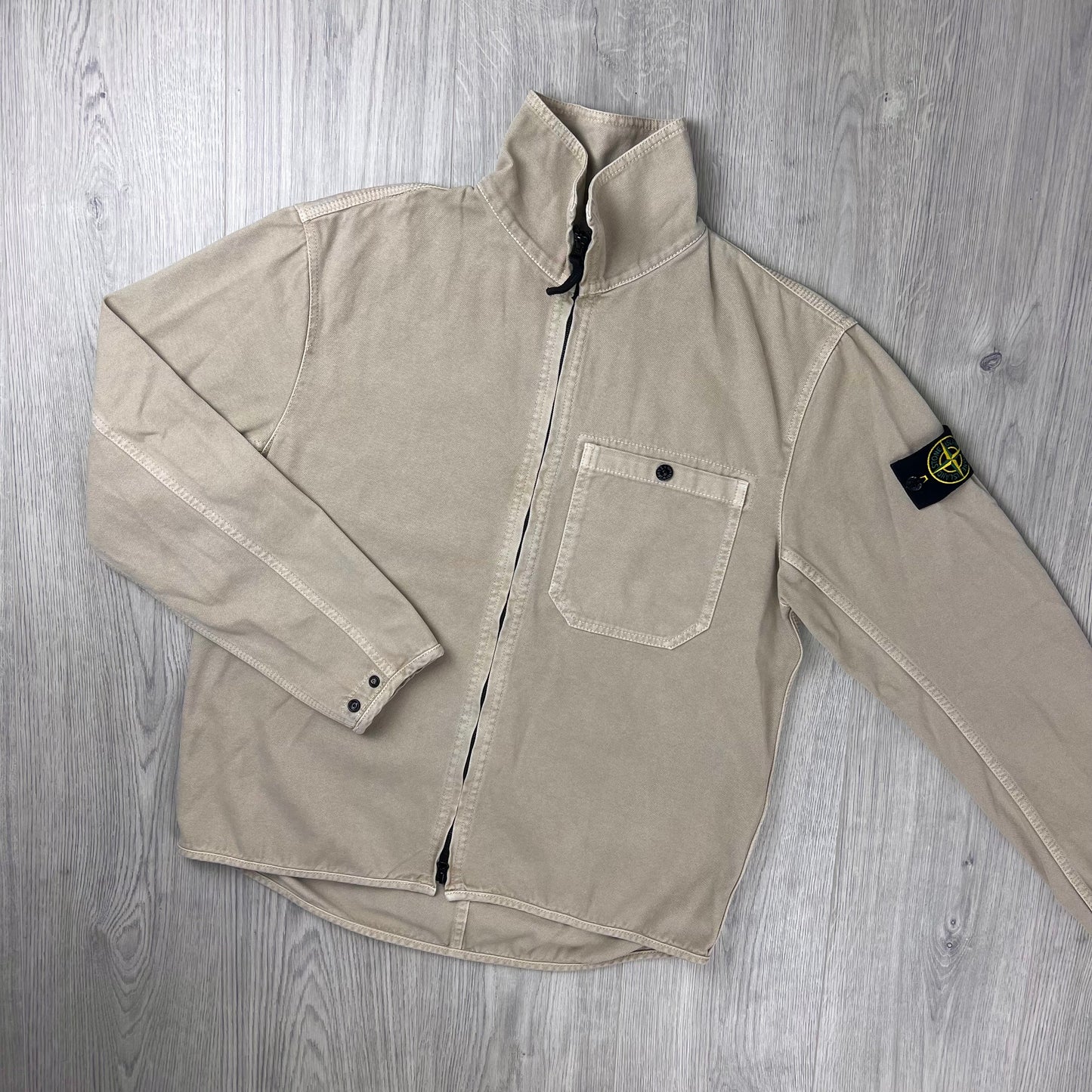Stone Island Zip Overshirt - Desert