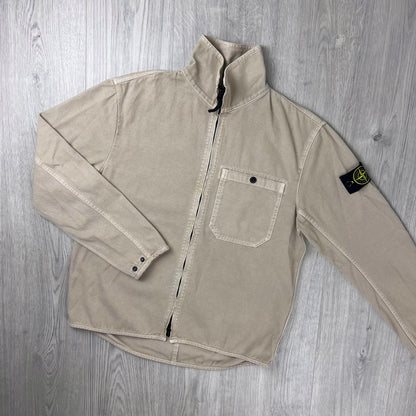 Stone Island Zip Overshirt - Desert
