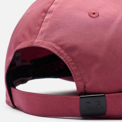 Cp Company Chrome-R Logo Baseball Cap in Red Bud