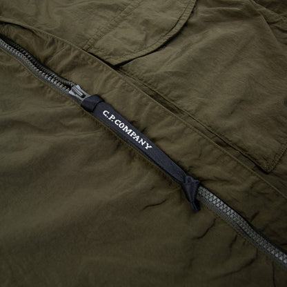 Cp Company Chrome-R Pocket Overshirt in Ivy Green