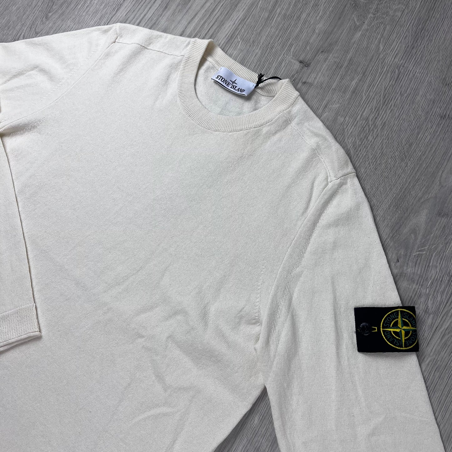 Stone Island Light Organic Sweatshirt - Ivory
