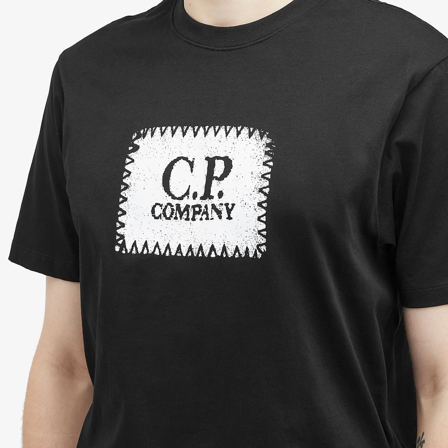 Cp Company 029A 30/1 Stamp T-Shirt In Black