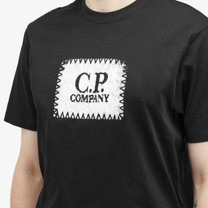 Cp Company 029A 30/1 Stamp T-Shirt In Black