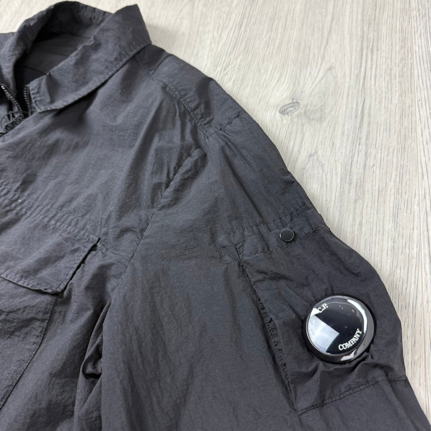 CP Company 'Taylon L' Zip Overshirt - Black
