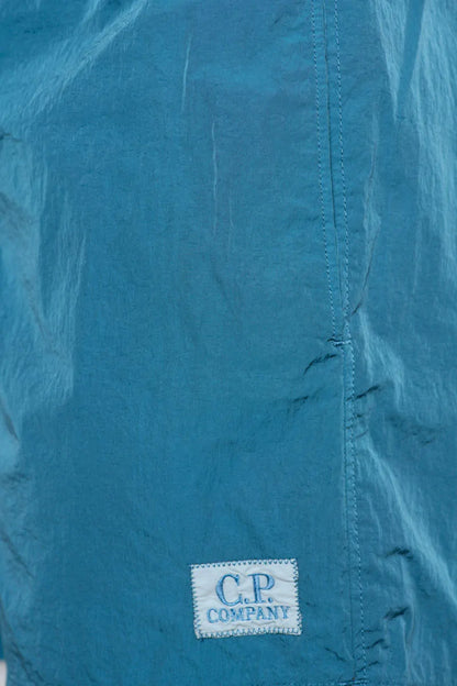 Cp Company 201A Eco Chrome-R Button Swimshorts In Ink Blue
