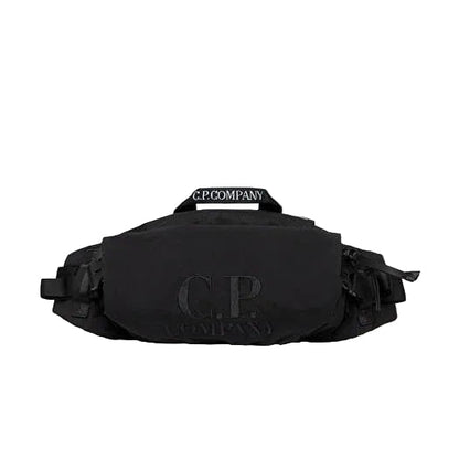 Cp Company Plain Paper Touch Belt Bag In Black with Certilogo